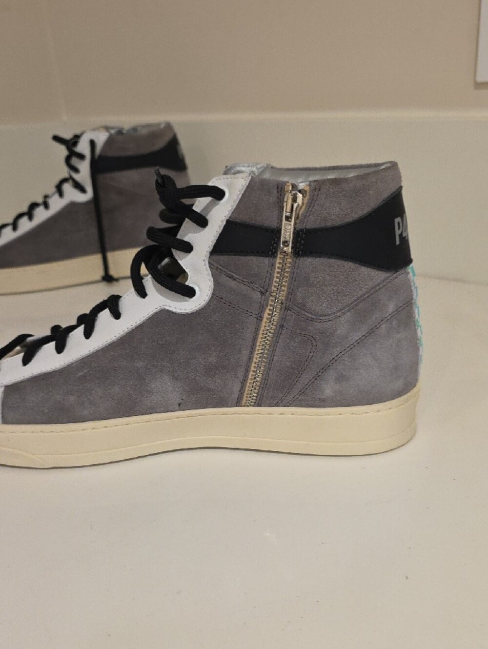 NEW RARE $325 P448 MEN'S TAYLOR CHESS HIGH TOP SUEDE SNEAKER SHOES SIZE 46 - Picture 5 of 10